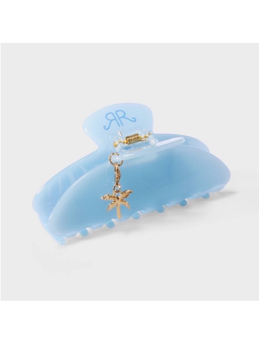 Roller Rabbit Light Blue Palm Charm Hair Claw Clip